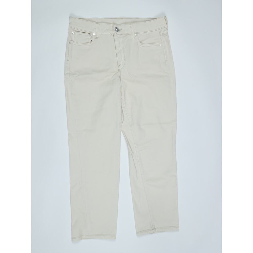 AYR The Frenchie Jeans 29 Ecru Cream Wide Straight Organic Cotton Made in USA - Picture 4 of 15